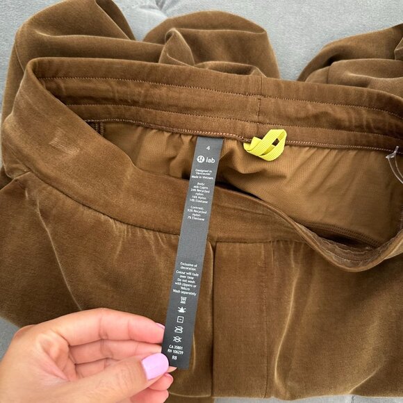 Lululemon Lab Super High Rise Jogger 4 Soft Brown Athleisure Athletic Pull On St - Picture 7 of 12